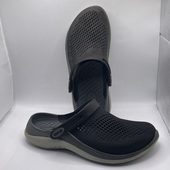 Crocs Literide 360 Clog Men's Size 8 Gray Beach Strap Summer Activewear Water - Picture 1 of 7
